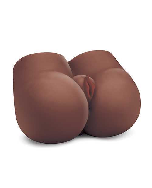 Luvdollz Remote Controlled Doggy Style Vibrating Rechargeable Pussy and Ass Masturbator with Bullets and Remote Control - Chocolate