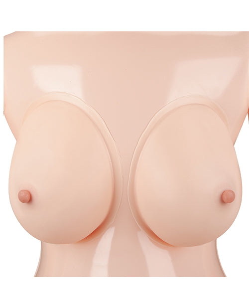 Luvdollz Vibrating Life-Size Blonde Blowup Doll with Remote Control - Vanilla