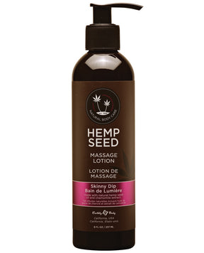 Earthly Body Hemp Seed Massage Lotion - 8 oz Skinny Dip