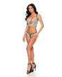 Embroidered Bralette w/Open Crotch Panty - Ivory MD