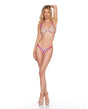 Embroidered Lace Bra & Thong 2 pc Set - Orchid SM