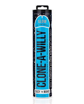 Clone-A-Willy Kit Vibrating Glow in the Dark - Blue