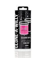 Clone-A-Willy Silicone Glow In The Dark Refill - Hot Pink