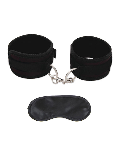 Lux Fetish Quality Love Cuffs Adjustable - Black