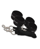 Lux Fetish Bed Spreader Restraint System (7 Piece Set) - Black