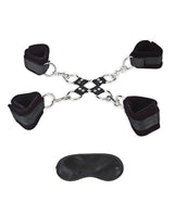 Lux Fetish Hogtie Set (5 piece set) - Black