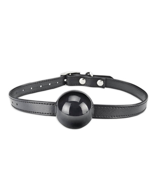 Lux Fetish Silicone Ball Gag - Black