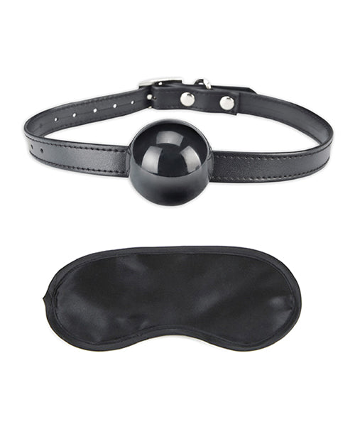 Lux Fetish Silicone Ball Gag - Black