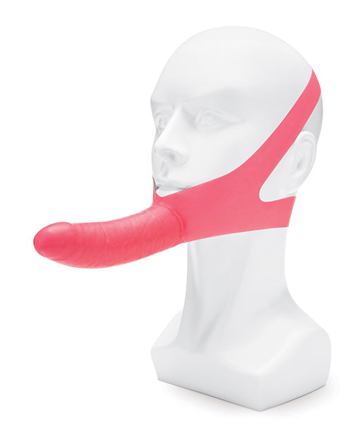 Lux Fetish The Original Facilitator Face Strap-On with Dildo - Pink