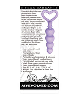 Sweet Treat Silicone Anal Beads - Purple