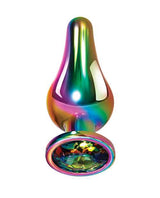 Rainbow Metal Anal Plug - Small