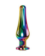 Rainbow Metal Anal Plug - Medium