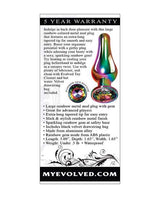 Rainbow Metal Anal Plug - Large