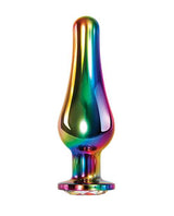 Rainbow Metal Anal Plug - Large