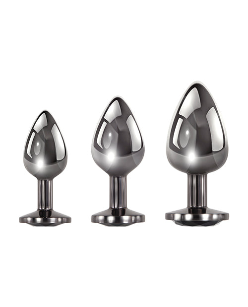 Black Gem Anal Plug Set (3 piece set)