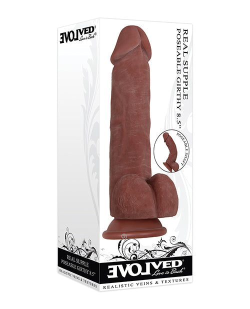 Evolved Real Supple Poseable Girthy Dark 8.5&rdquo;