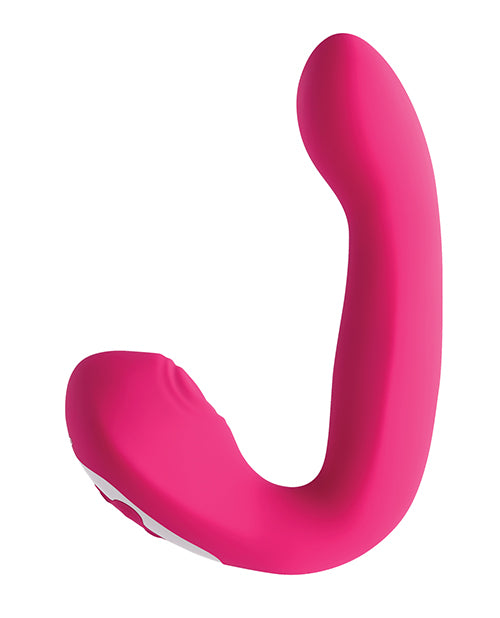 Buck Wild Rechargeable Silicone G-Spot Vibrator - Pink