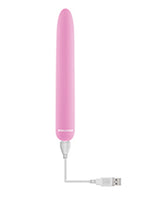 Carnation Rechargeable Silicone Vibrator - Pink