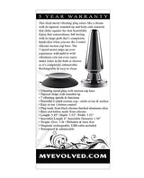 Advanced Metal Plug Rechargeable Vibrating Anal Plug - Black