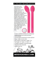 Rechargeable Power G Silicone Probe G-Spot Massager - Pink