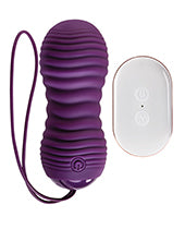 Eager Egg Rechargeable Silicone Egg with Remote Control - Purple