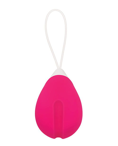 Remote Controlled Rechargeable Silicone Egg Vibrator - Pink