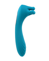 Heads or Tails Silicone Rechargeable Dual Vibrator - Teal