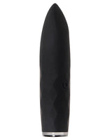 On The Spot Rechargeable Silicone Light Up Bullet Vibrator - Black