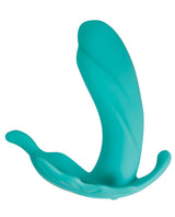 The Butterfly Effect Rechargeable Silicone Dual Motor Vibrator with Remote Control - Teal