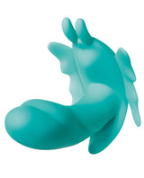 The Butterfly Effect Rechargeable Silicone Dual Motor Vibrator with Remote Control - Teal