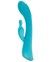 Aqua Bunny Rechargeable Silicone Rabbit Vibrator with 80 Functions - Aqua