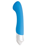 Tempest G Rechargeable Smooth Silicone G-Spot Vibrator - Blue and White