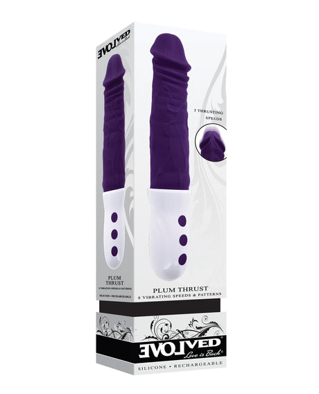 Evolved Plum Thrust Realistic Shaft Vibrator - Purple