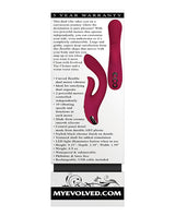 Red Dream Rechargeable Silicone Vibrator - Burgundy