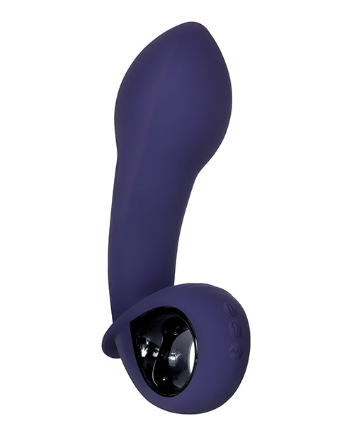 Inflatable G Silicone Rechargeable Vibrator - Purple