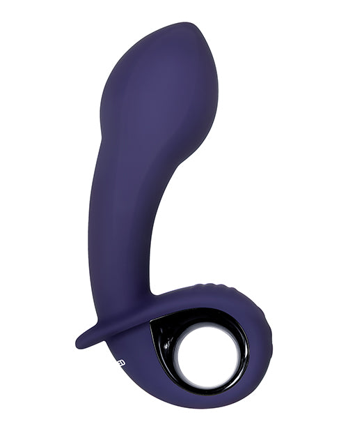 Inflatable G Silicone Rechargeable Vibrator - Purple