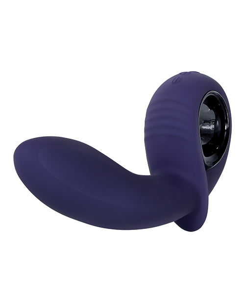 Inflatable G Silicone Rechargeable Vibrator - Purple