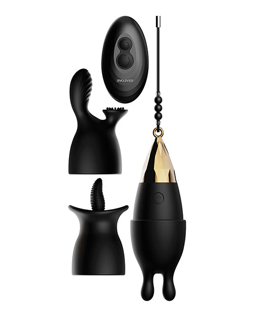 Evolved Egg Citement Rechargeable Bullet - Black/Gold