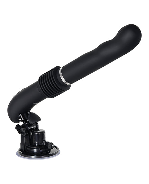 G-Force Thruster Silicone Rechargeable Vibrator with Remote Control - Black