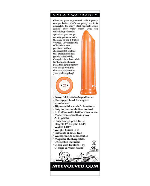 Lip Service Rechargeable Bullet - Orange