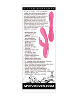 Bunny Kisses Rechargeable Silicone Rabbit Vibrator - Pink