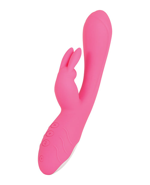 Bunny Kisses Rechargeable Silicone Rabbit Vibrator - Pink