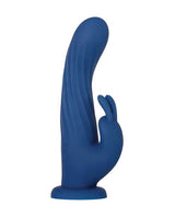 Rotating Silicone Rechargeable Rabbit with Remote Control - Blue