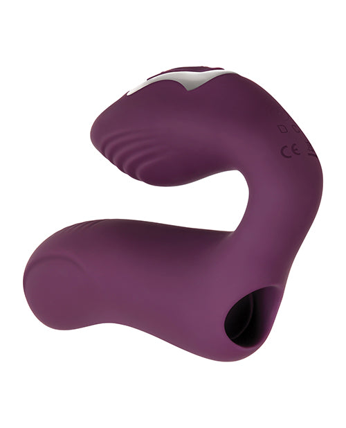 Helping Hand Silicone Rechargeable Finger Vibrator - Purple