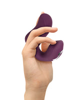 Helping Hand Silicone Rechargeable Finger Vibrator - Purple