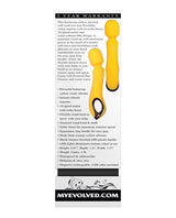 Buttercup Silicone Rechargeable Wand Massager - Yellow