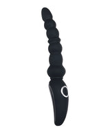 Magic Stick Rechargeable Silicone Beaded Vibrator - Black