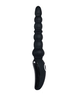 Magic Stick Rechargeable Silicone Beaded Vibrator - Black