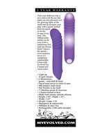 The G Rave Silicone Rechargeable G-Spot Light-Up Vibrator - Purple