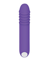 The G Rave Silicone Rechargeable G-Spot Light-Up Vibrator - Purple